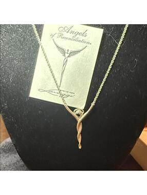 Lavaggi Artist of Hope Sterling Silver Angel of Reconciliation Necklace
